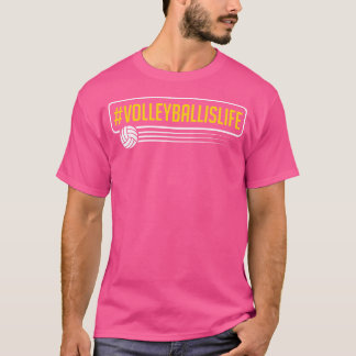 Volleyballistiskt liv för fotbollsspelare t shirt