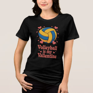 Volleyboll Alla hjärtans dag T-shirt Design
