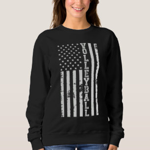 Volleyboll Amerikansk Flagga Män Kvinnor Barn Meri T Shirt