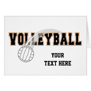 Volleyboll (anpassade) hälsningskort