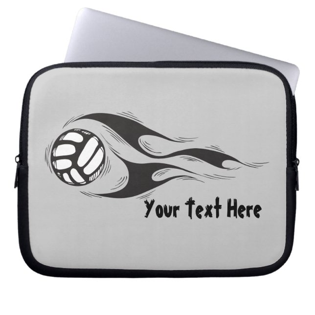 Volleyboll (anpassade) laptop sleeve (Framsidan)