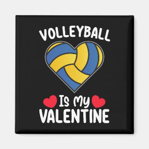 Volleyboll Är Min Alla Hjärtans Dag Sport Magnet