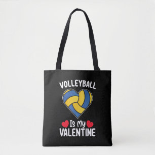 Volleyboll Är Min Alla Hjärtans Dag Sport Tygkasse