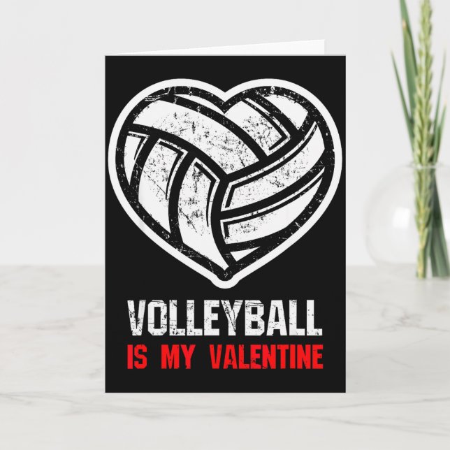 Volleyboll Är Min Alla Hjärtans Dagspresent  Kort (Framsida)