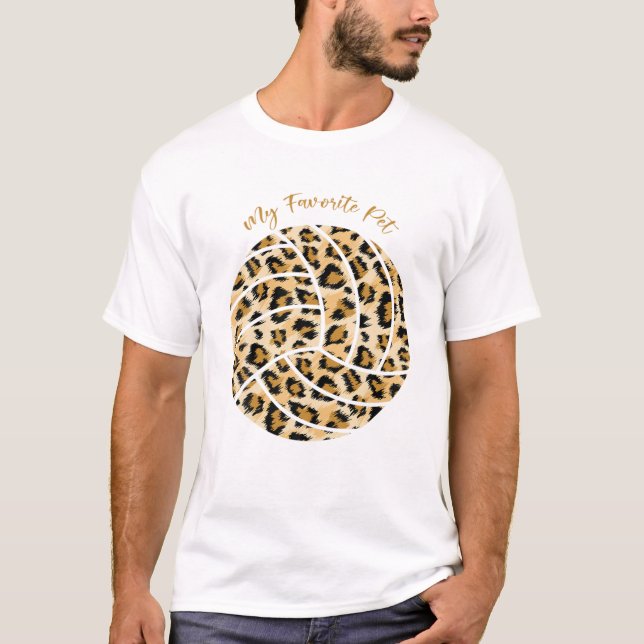 Volleyboll Är Min Favorit Husdjur T Shirt (Framsida)