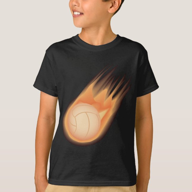 volleyboll avfyrar tee shirt (Framsida)