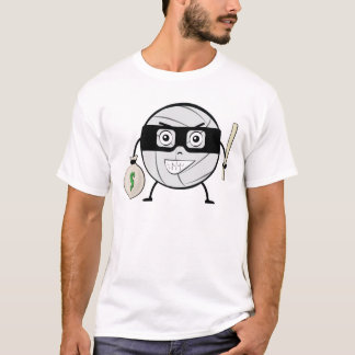 Volleyboll Bandit - Rollig Karaktär Illustration T Shirt