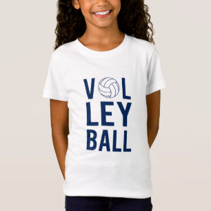 Volleyboll Barn Unisex T-Shirt (blå)