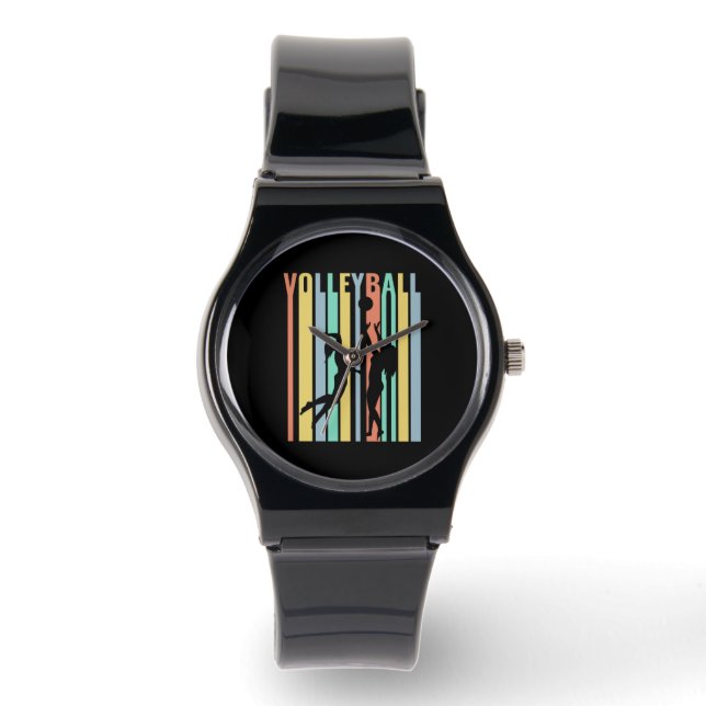 Volleyboll  Beachvolleyboll Retro Armbandsur (Framsida)