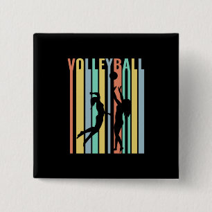 Volleyboll  Beachvolleyboll Retro Knapp