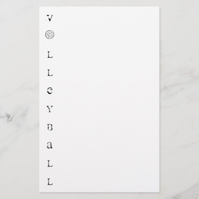 Volleyboll Brevpapper (Framsida)