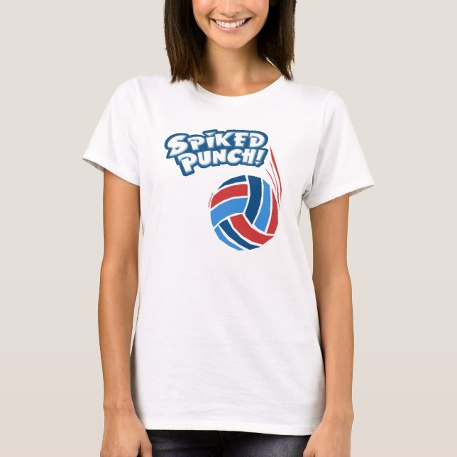 Volleyboll broddad stansmaskin tee (Framsida)