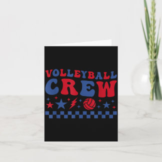 Volleyboll Crew 4:e Juli Patriotisk Trendig Kort