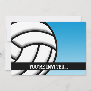 Volleyboll födelsedag inbjudningar