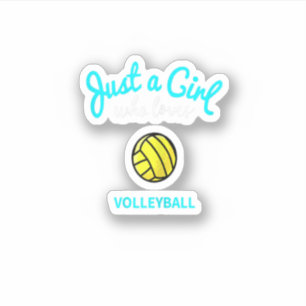 Volleyboll för flickor Kids volleyball Klistermärken