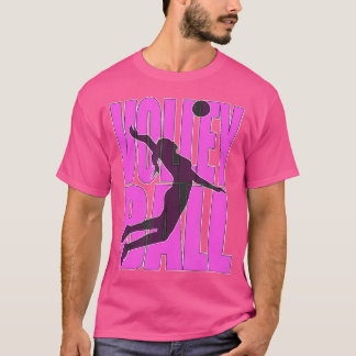 Volleyboll för flickor och nagare t shirt