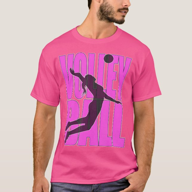 Volleyboll för flickor och nagare t shirt (Framsida)