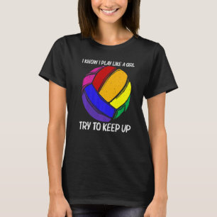 Volleyboll för flickor, volleybollspelare t shirt