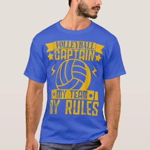 Volleyboll för herrar och damer Kapten för mitt la T Shirt