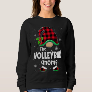 Volleyboll Gnome Buffalo-rutig julmatchande T Shirt