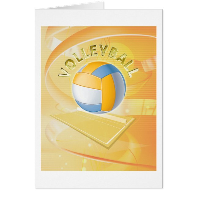 Volleyboll Hälsningskort (Framsidan)