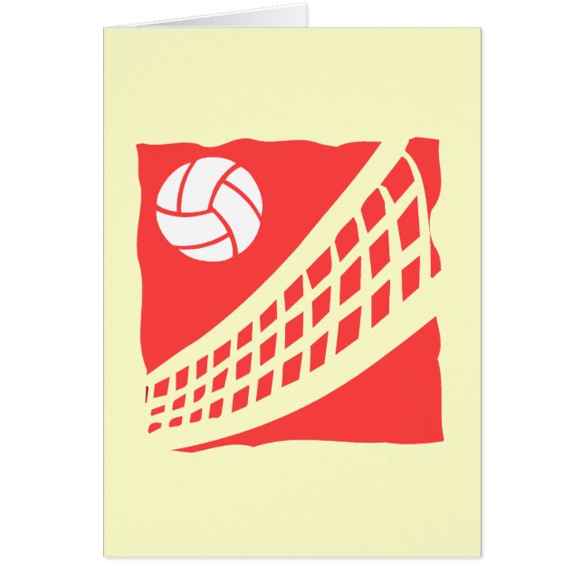 Volleyboll Hälsningskort (Framsidan)