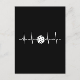 Volleyboll Hjärtklappning Vykort