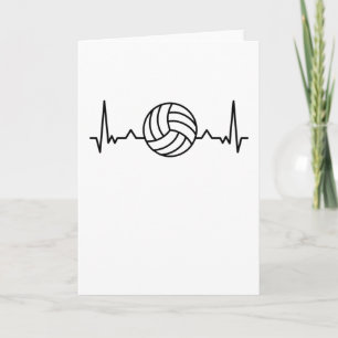 Volleyboll Hjärtslag Sportgåvor Kort