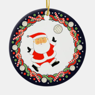 Volleyboll Holiday Present Keramisk Ornament