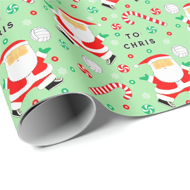 Volleyboll Holiday Present Presentpapper (Rullad Hörn)