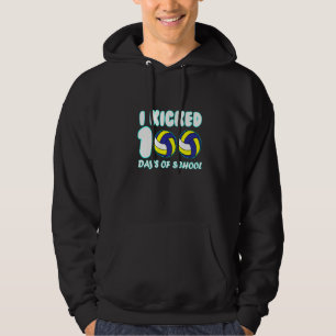 Volleyboll Jag Sparkade 100 Dagar i Skolan Lärare Hoodie