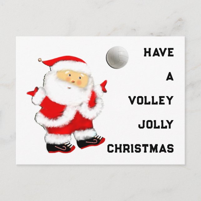 Volleyboll jul helg vykort (Framsida)