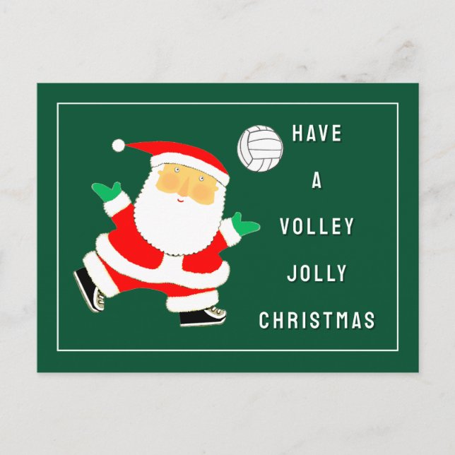 Volleyboll jul helg vykort (Framsida)