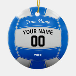 Volleyboll - jul julgransprydnad keramik