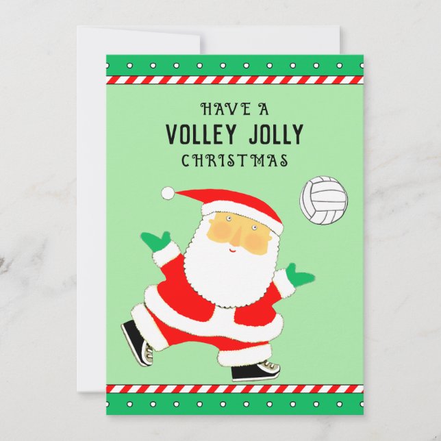 Volleyboll jul julkort (Framsida)