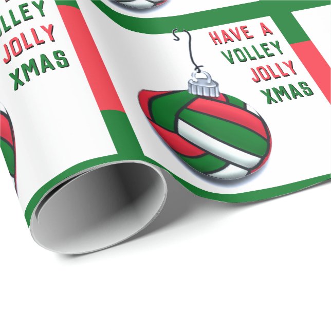 Volleyboll Jul Presente Presentpapper (Rullad Hörn)