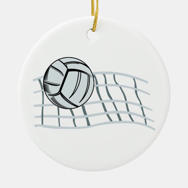 Volleyboll Julgransprydnad Keramik (Framsidan)