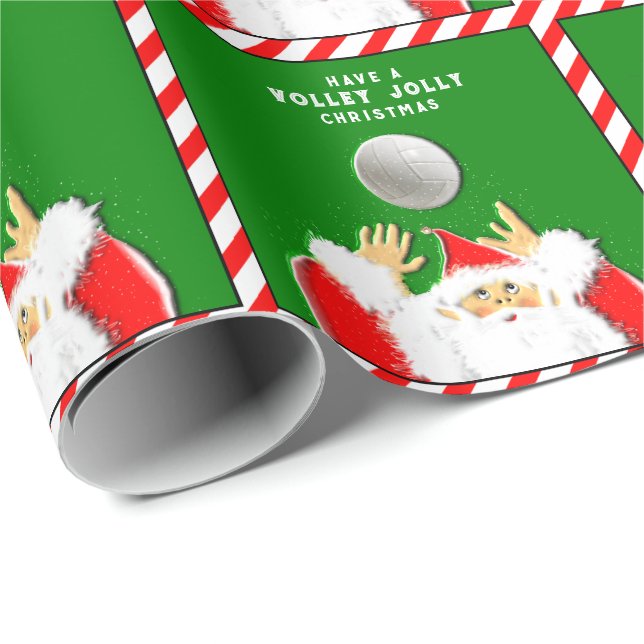 Volleyboll Julpresent Presentpapper (Rullad Hörn)