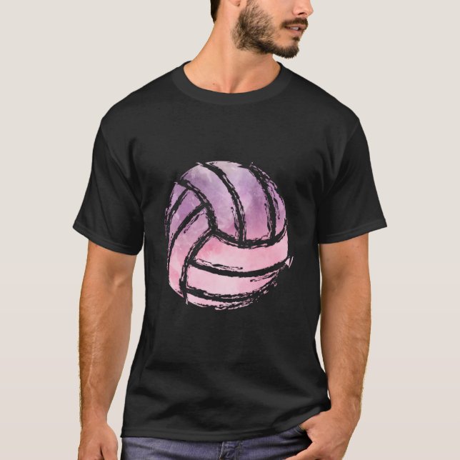 Volleyboll Lag Sport Beachvolleyboll Spelare T Shirt (Framsida)