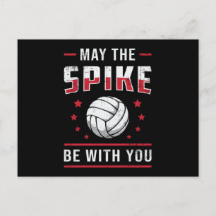 Volleyboll Må Spiken Vara Med Dig Retro Spelare Vykort