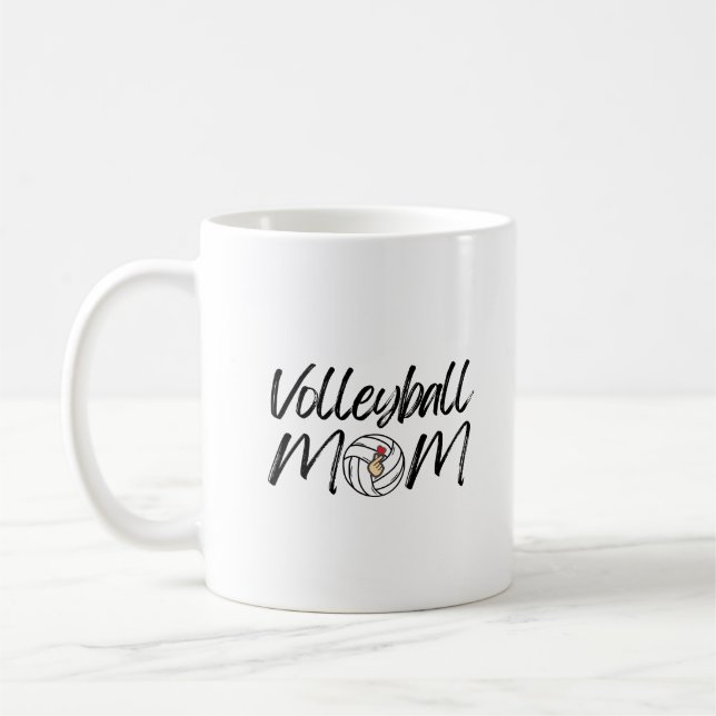 Volleyboll Mamma Matchdag Volleyboll Älskare Kaffemugg (Vänster)