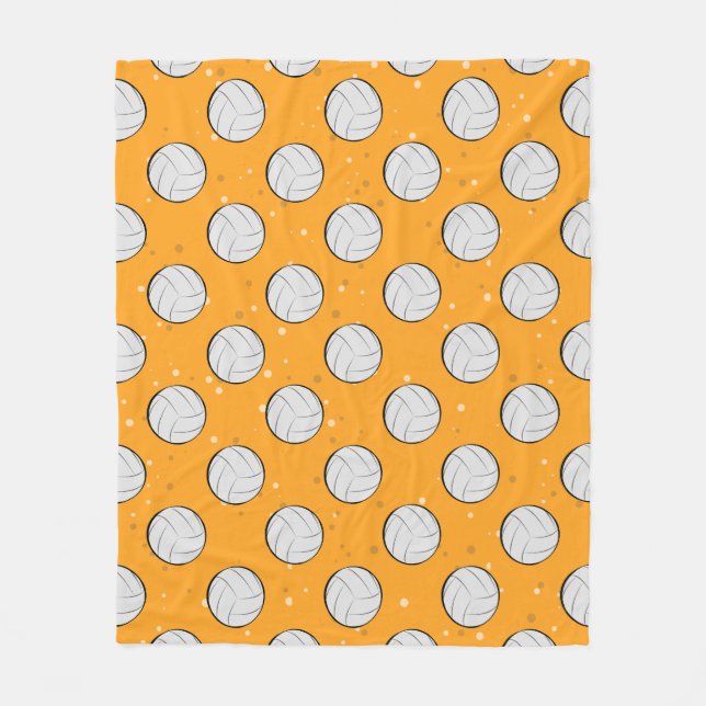 Volleyboll Mönsterdesign Fleecefilt (Framsidan)