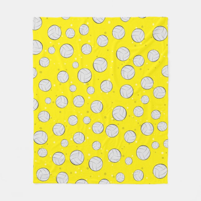 Volleyboll Mönsterdesign Fleecefilt (Framsidan)