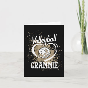 Volleyboll Mormor Hjärtat Volleyboll Spelare Kort