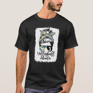 Volleyboll Mormor Vintage Leopard Rufsigt Bunt Ble T Shirt