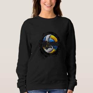 Volleyboll Mormor Vintage Volleyboll Familj Matcha T Shirt