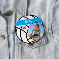Volleyboll Namn på pin Jerseynummer Foto Knapp