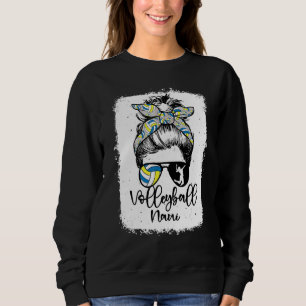 Volleyboll Nani Vintage Leopard Rufsylta Blekad T Shirt
