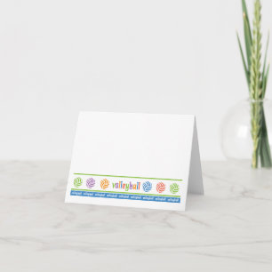 Volleyboll Notecard Kort