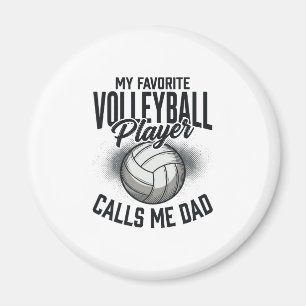 Volleyboll Pappa Min Favoritspelare Kallar Mig Pap Magnet